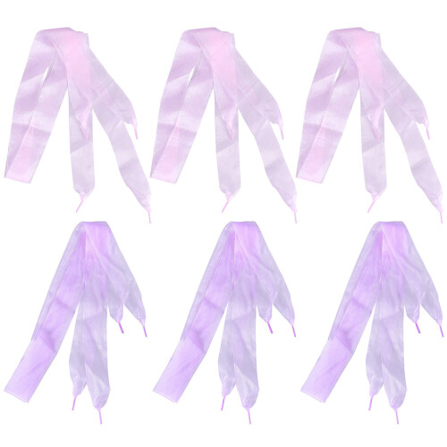 6St Premium Polyester Schoenveters in Violet Casual