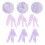 6St Premium Polyester Schoenveters in Violet Casual 3