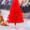 1pc 60cm red christmas tree decor supplies 4