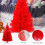 1pc 60cm red christmas tree decor supplies 8