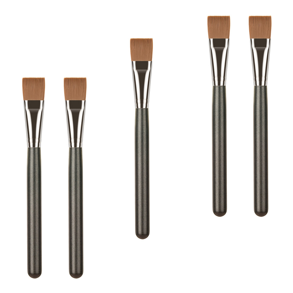 Vaguelly Light 5Pcs Flexible Facial Mud Mask Brushes For Home And Salon Use