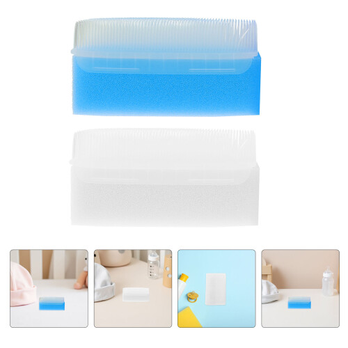 2pcs baby bath brush sponge massage sensory training brush 2