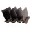 4pcs small blackboard with wood base, double-sided erasable 5