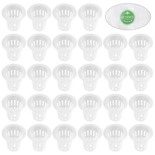 50Pcs Durable White Hydroponic Net Pots for Efficient Plant Growth