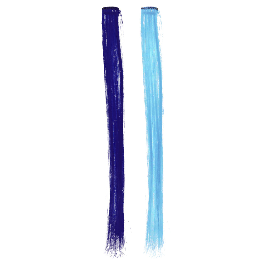 Ohphcall Unisex 10Pcs Straight Colored Clip-In Hair Extensions For Women
