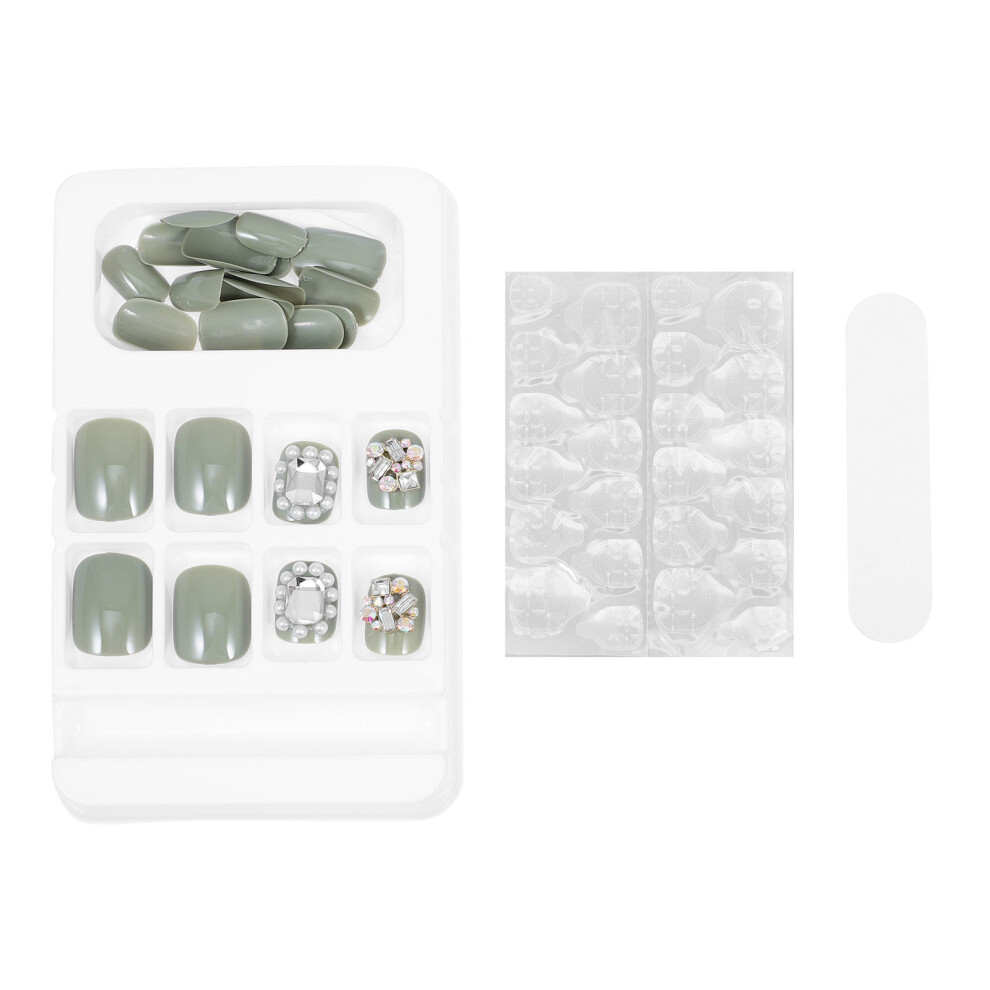 Aboofan 24Pcs Short Press On Nails Detachable False Nail Tips For Women
