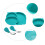 baby silicone divided plate set for meal training 10