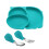 baby silicone divided plate set for meal training 3