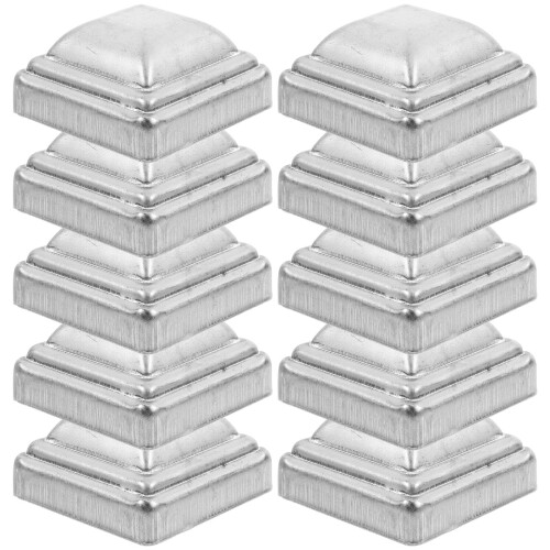 20 pcs square deck and fence post caps replacement covers