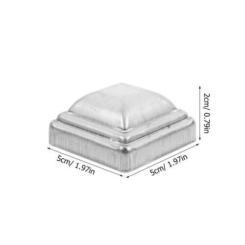 20 pcs square deck and fence post caps replacement covers 1