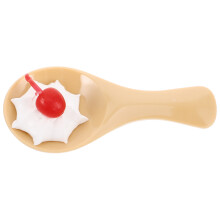 Realistic Ice Cream Cone Model Spoon Prop for Kitchen Home Shop Decor