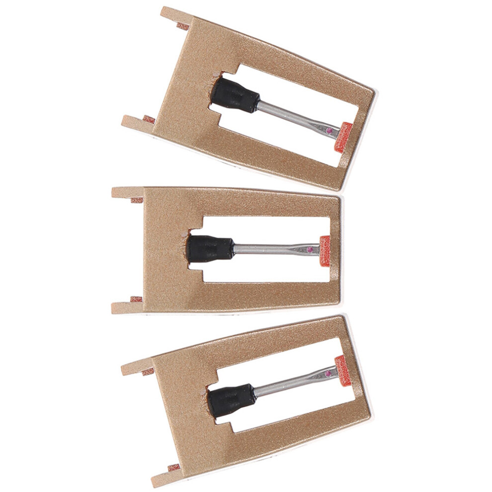 3Pcs Replacement Needles For Vinyl Turntable Record Player Red 3301831393086