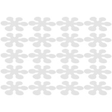20 pcs snowflake bathtub non-slip stickers adhesive shower strips