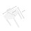 200pcs plastic pizza tripods for box support stacking restaurant use 2
