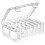 1 set storage containers with lids for small items, beads, earplugs 8