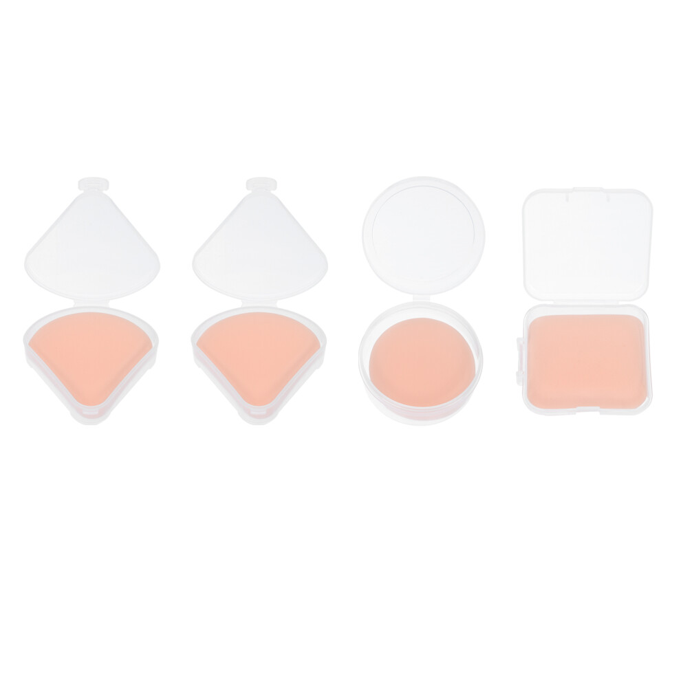 Vaguelly 4Pcs Durable Cosmetic Powder Puffs Portable Makeup Accessories Set