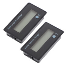2St Duurzaam Plastic Batterijtester Met LCD En Beschermfunctie