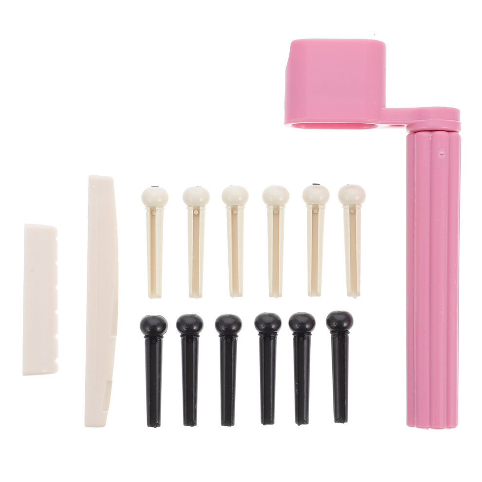 folk guitar string winder saddle nut bridge pin kit assorted color-image-OPC-PKRR9TV-NEW
