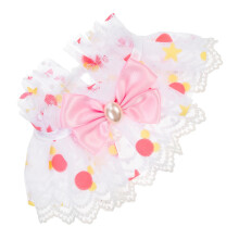 1Sierlijke Halsband Huisdieren Roze Kant Met Strik