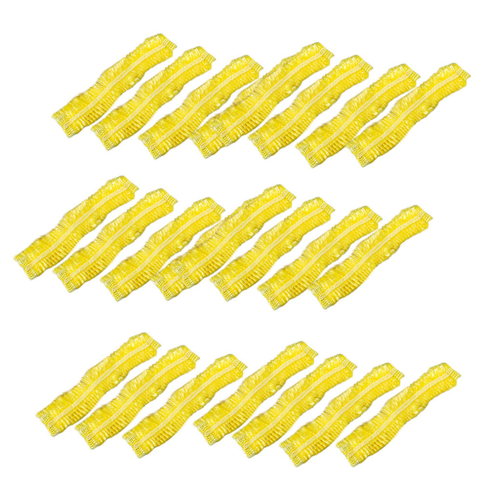 Villcase 200Pcs Clear Waterproof Disposable Shower Hats For Salon Hotel Use
