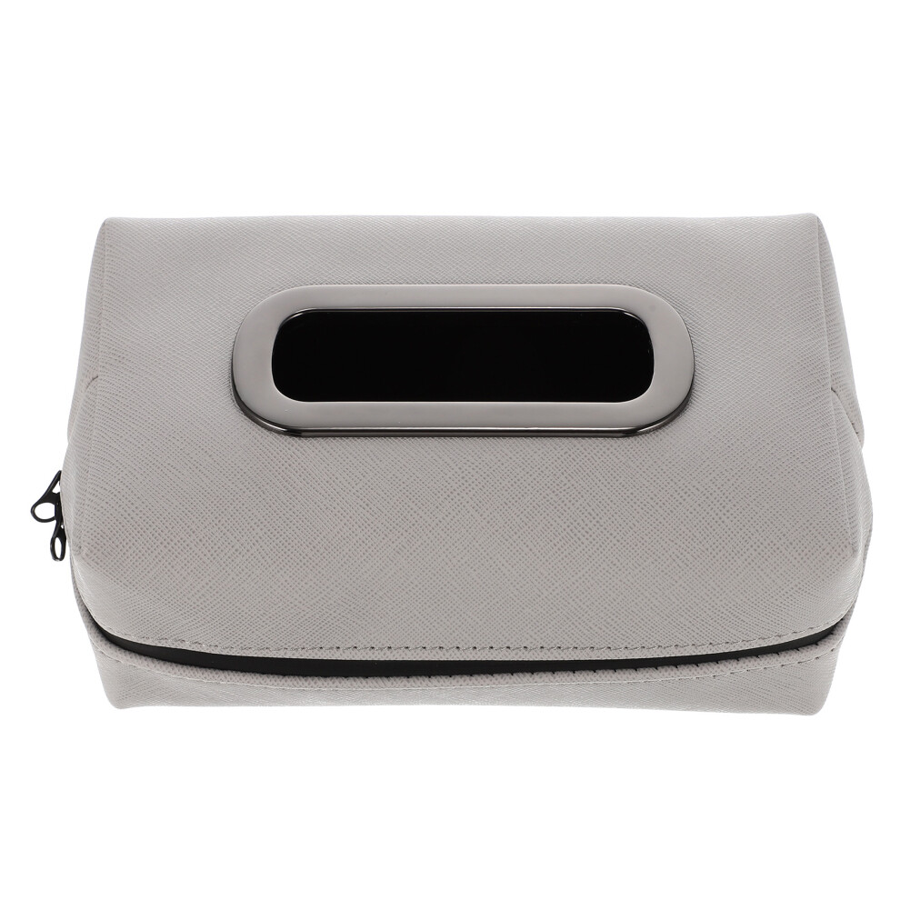 Sun Visor Napkin Holder Car Tissue Dispenser Organizer Grey 3301831357736
