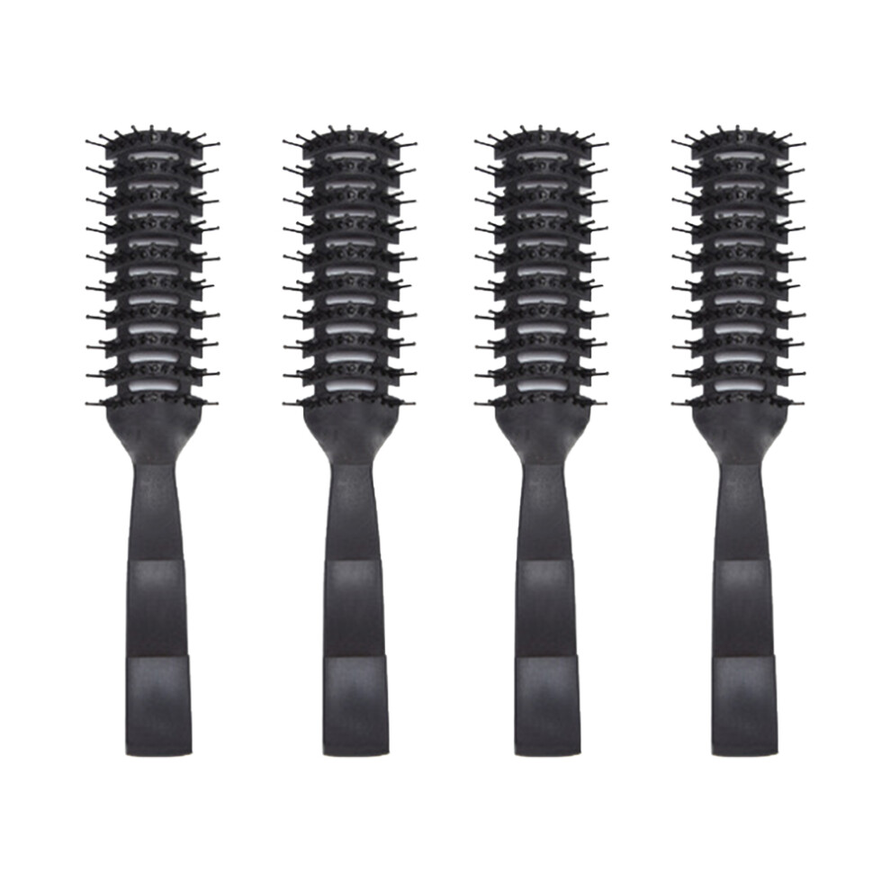 Villcase Unisex Black 4 Pcs Scalp Massage Comb Hair Combs For Women Hairdressing Styling