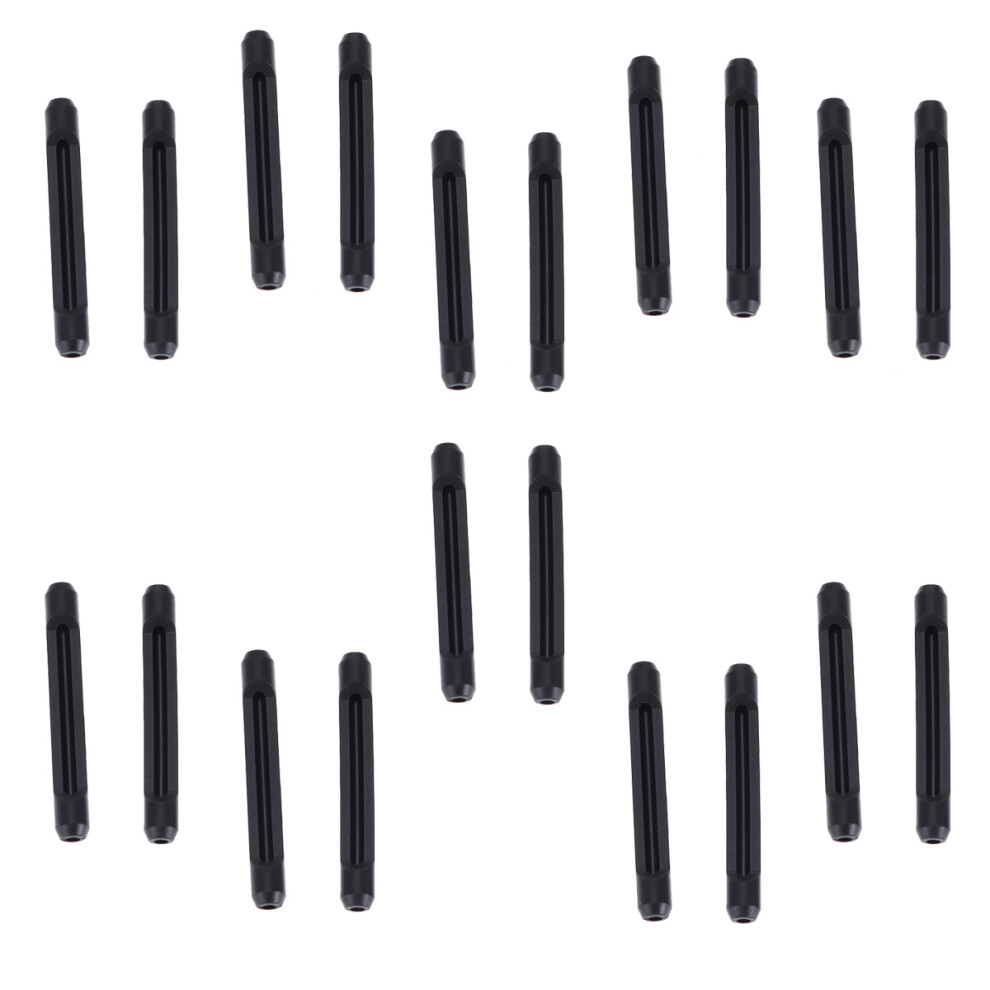 Villcase 10 Pairs Silicone Glasses Leg Covers Non-Slip Anti-Ear Hook Kit Black