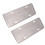 2pcs thick stainless steel frame silver for new traffic regulations 5