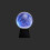 8 inch touch plasma ball lamp with plug blue light 3