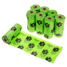 8 rolls thick leak-proof dog poop bags with portable pouches