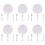 6 sets mini fork and spoon set, simulated tableware for kids 8