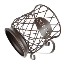 Porte Tasse Café Marron Organisateur Métal Idéal Stockage