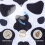 creative cow pattern nurse hat, polyester adjustable breathable 11
