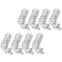 8pcs stainless steel corner brace L brackets angle fixed fittings