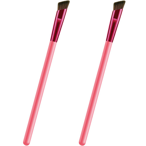 2pcs angled eyebrow and concealer makeup brushes for women