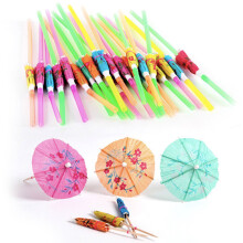 60pcs umbrella picks for cocktails, fruits, desserts, party, bar