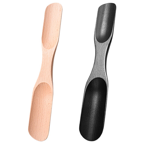 2pcs wood shoe horns for unisex, boot lifting tool