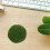 artificial moss ball shelf decor for indoor and home display 3