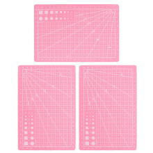 3pcs a5 double-sided plastic cutting board for crafts and sewing