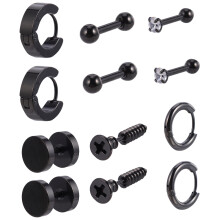 6 pairs piercing earring ear stud pendant punk accessory