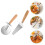 pizza cutter stainless steel wheel server kitchen set 4