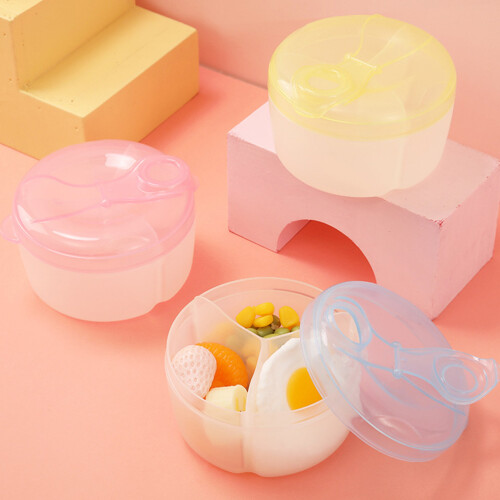 2pcs portable baby milk storage holder with rotatable formula case 2