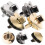 4pcs stainless steel heart-shaped bag locks replacements 4