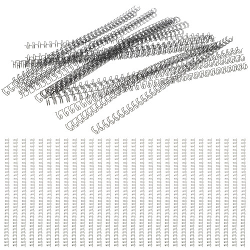 100pcs loose leaf binder rings spiral binding coils double loop wire