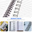 100pcs loose leaf binder rings spiral binding coils double loop wire 11