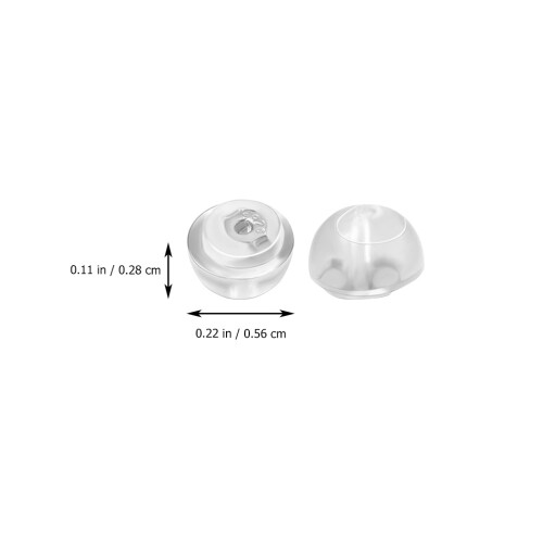 6 pcs transparent silicone earring backs stoppers jewelry accessories 1