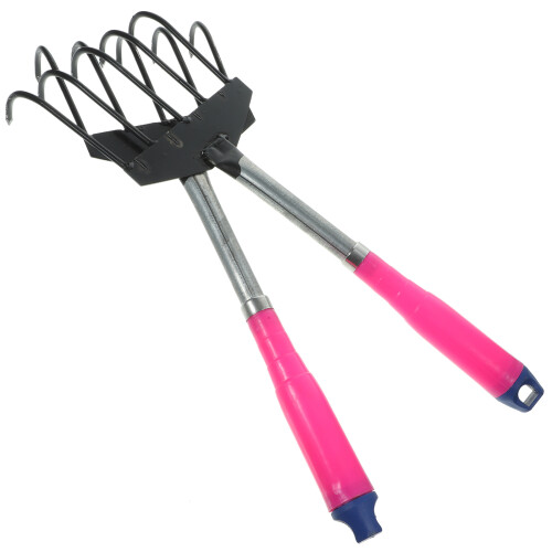 2pcs garden rake for weeding plowing random color
