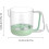 Egg Stir Cup Semi-Automatic Whisk Cup, Hand-Pressed Cream Beating Cup, Multifunction Hand Push Mixer, Green 5