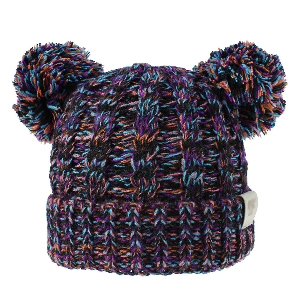 (Orange Purple Black) Hat Fried Dough Twist Headgear Good Warmth Retention Caps for Children-image-OPC-PKRRWG6-NEW