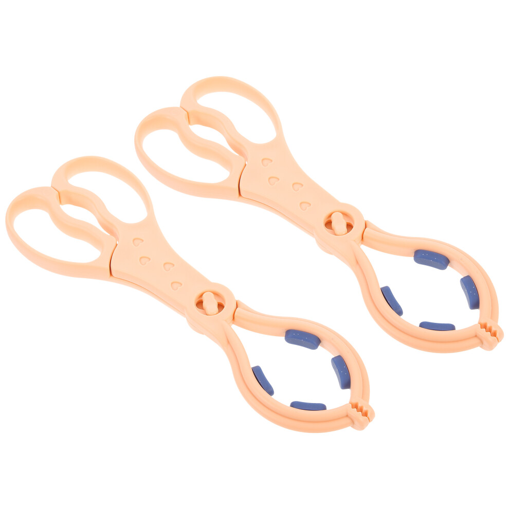 2Pcs Non-Slip Infant Milk Bottle Clamps, Multi-Function Feeding Aid Inoomp